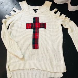 Forever 21 Sweater & Shoulder Cutouts